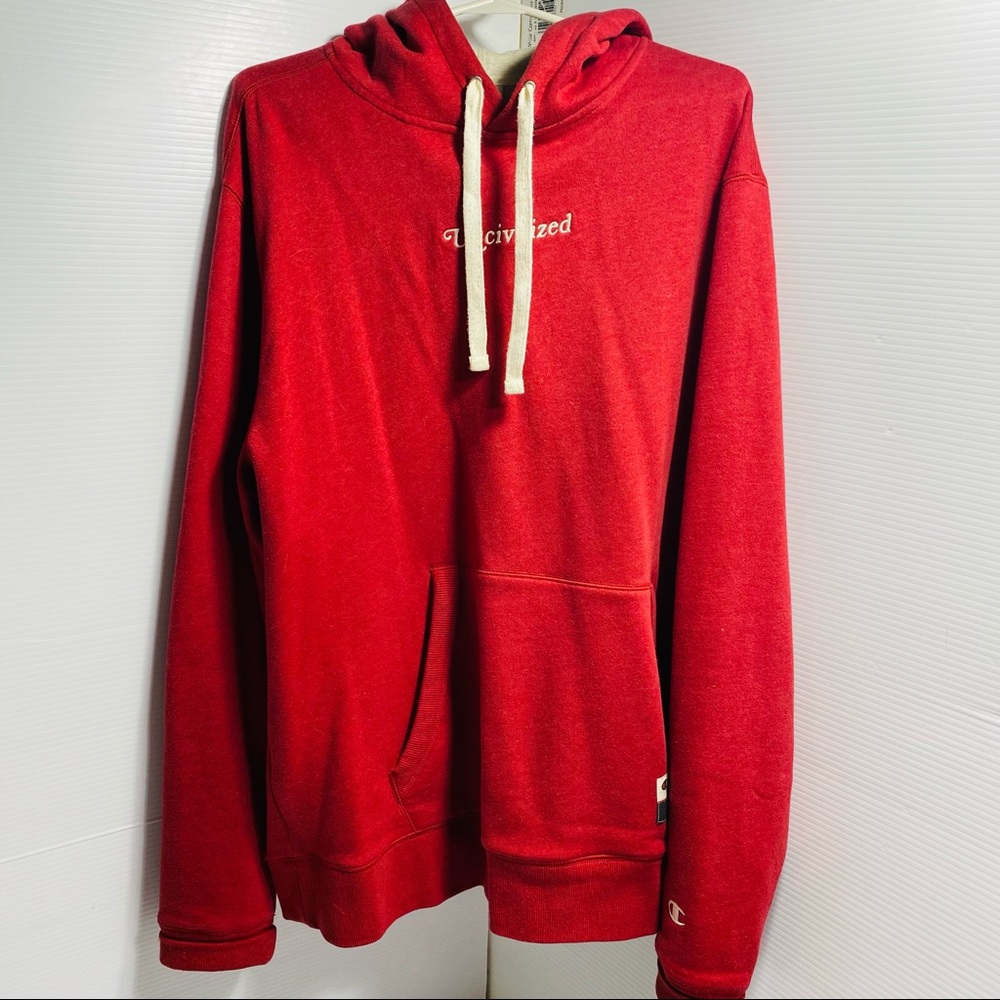 Uncivilized (Mr Foamer Simpson) Hoodie Size XL Red